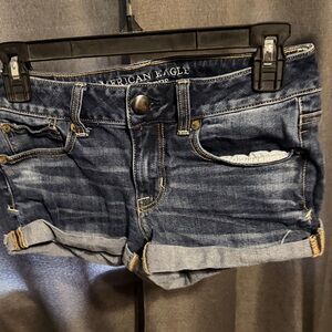 American Eagle Outfitters Dark Blue Jean Shorts